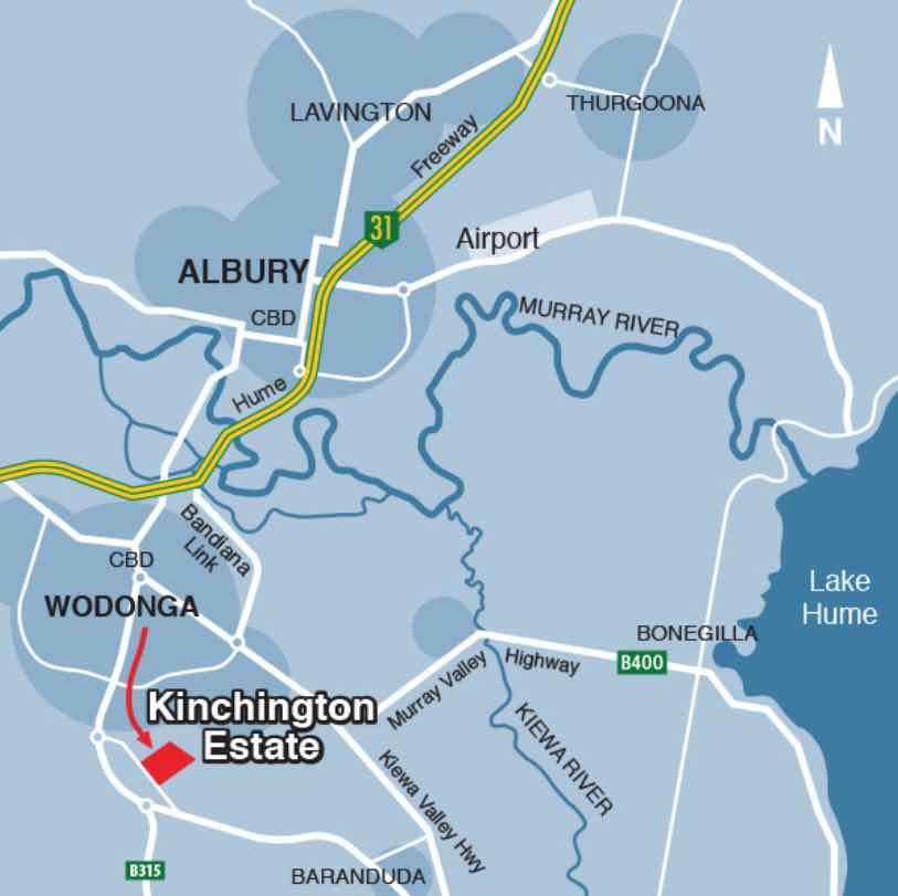 Kinchington Estate - Leneva Location map